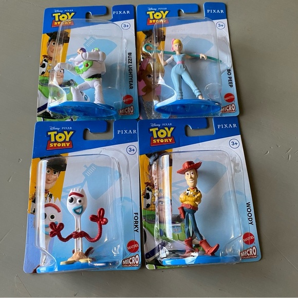 Toy Story  Mini Action Figure Disney Pixar Mattel Micro Cake Topper Bundle (4) - Picture 9 of 10